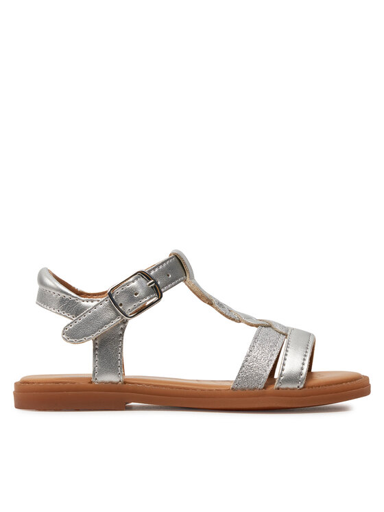 Geox Sandales J Sandal Karly Girl J4535H 0NFQD C1007 M Sudraba