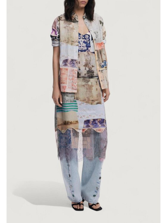 Desigual Desigual Blusa CAM_PHOTOPOSTA Beige To Fit