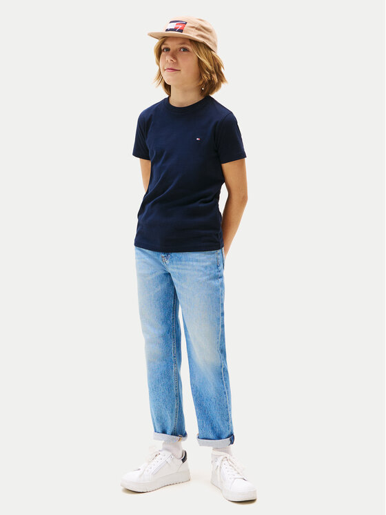 Tommy Hilfiger Tommy Hilfiger T-shirt Essential KB0KB06879 D Tamnoplava Regular Fit
