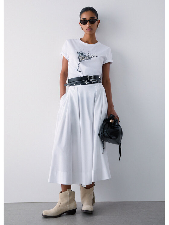 Liu Jo Liu Jo Gonna maxi CA6274T297A11111 Bianco Regular Fit