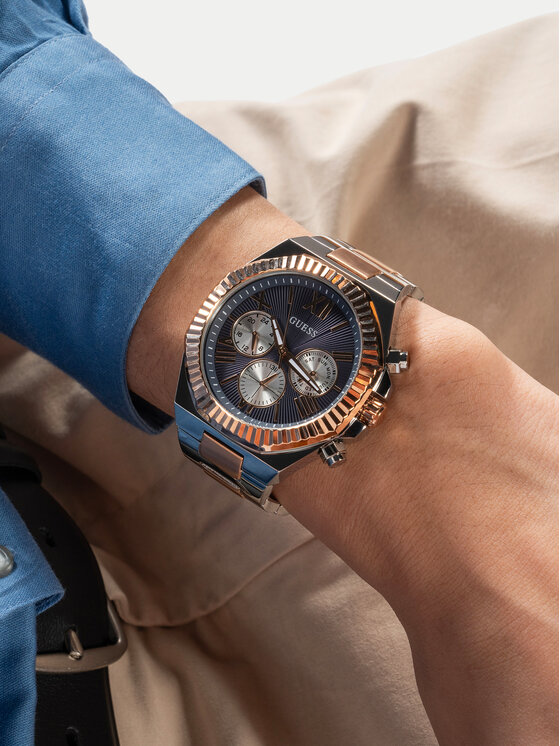 Guess Guess Hodinky Resistance GW0703G4 Stříbrná