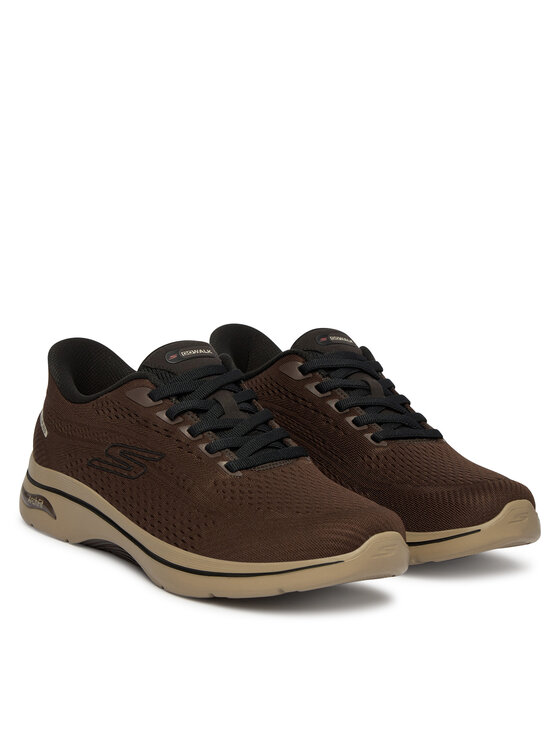 Skechers Skechers Αθλητικά Go Walk Arch Fit 2.0 - Percy 216812 Σκούρο καφέ