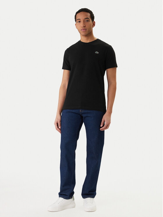 Lacoste Lacoste Тишърт TH0003 Черен Regular Fit