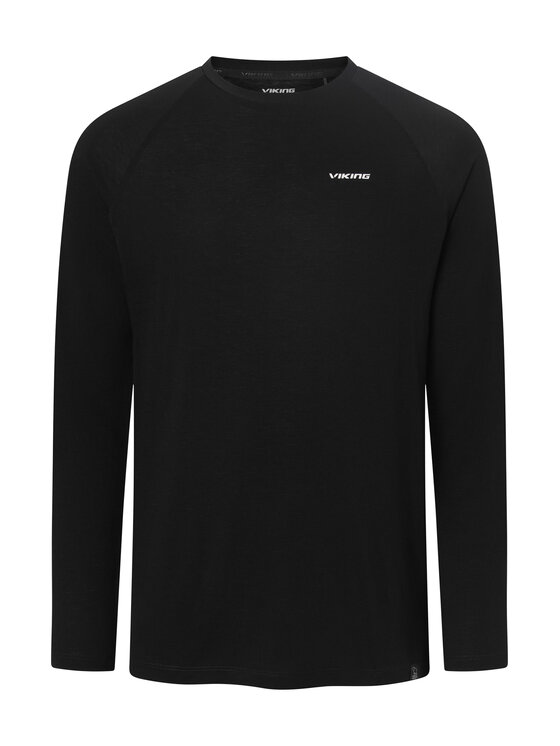 Viking Viking Longsleeve Andali Man Czarny Regular Fit
