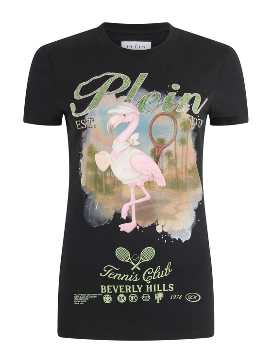 PHILIPP PLEIN PHILIPP PLEIN T-Shirt 30633 Czarny Skin Tight Fit