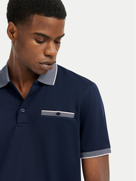 Bugatti Bugatti Polo 8151-75091C Granatowy Regular Fit