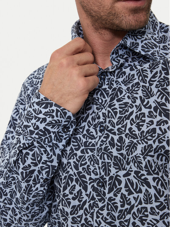 BOSS Boss Koszula C-Hal-Kent-C1-223 50513648 Granatowy Casual Fit