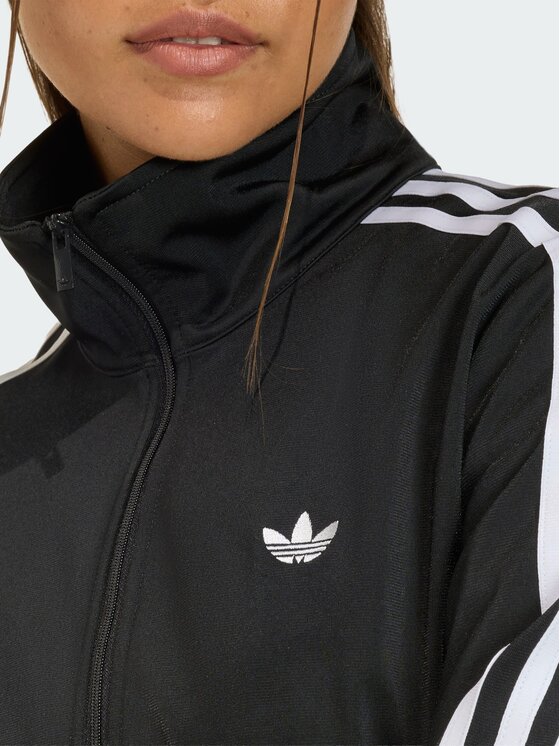 adidas adidas Bluza SMOCKED FIREBIRD Czarny Regular Fit