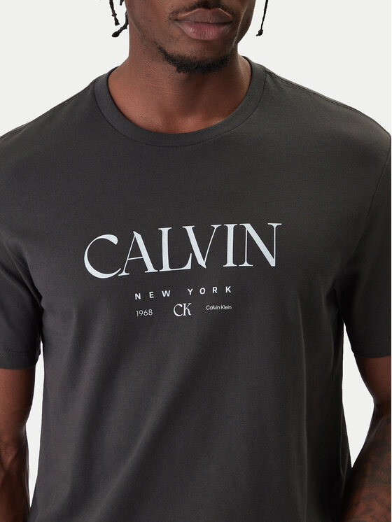 Calvin Klein Calvin Klein T-Shirt LV04RE807G Szary Regular Fit