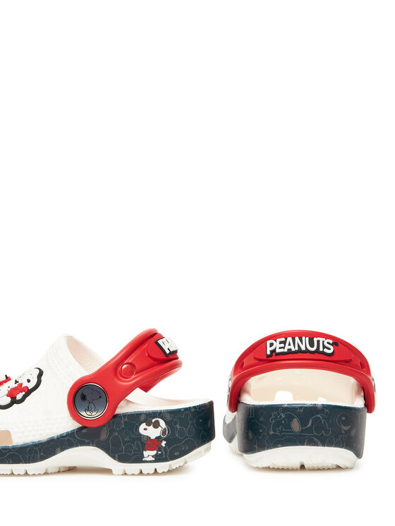 Crocs Crocs Klapki Classic Peanuts 211126 Biały