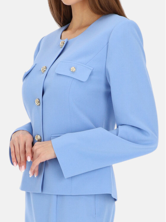 L’AF L’AF Marynarka Bella Błękitny Regular Fit