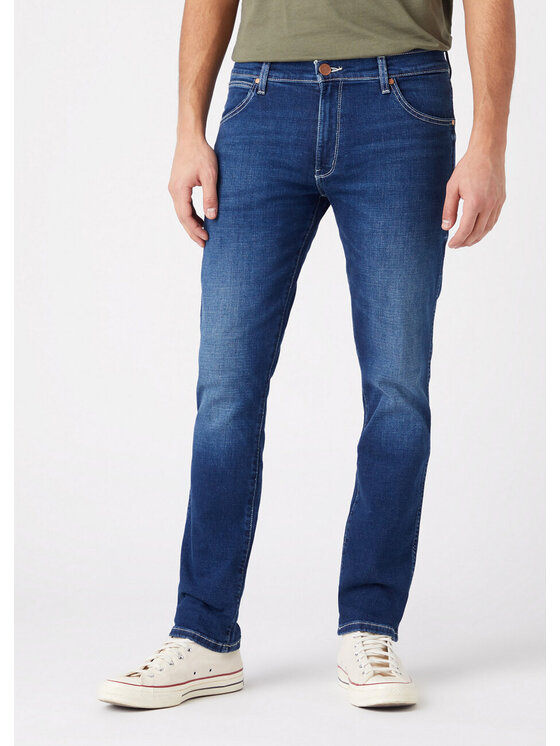 Wrangler Wrangler Jeansy LARSTON Niebieski Slim Fit