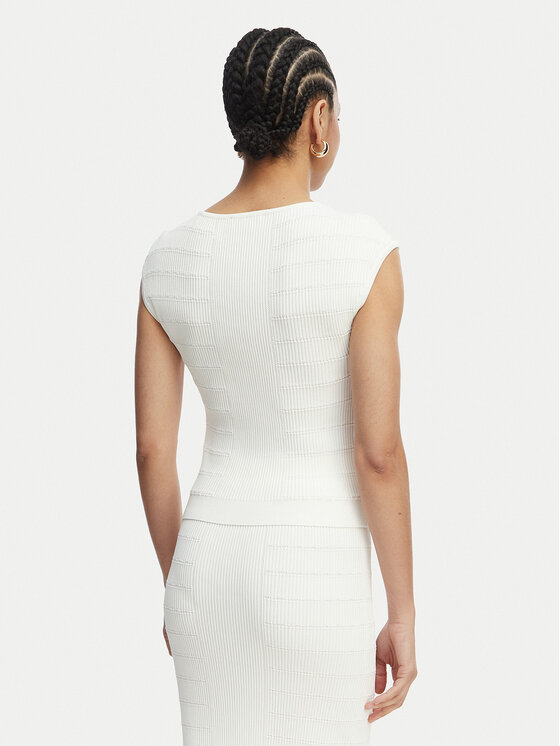 Guess Guess Särkpluus W5YR12 Z0130 Valge Regular Fit