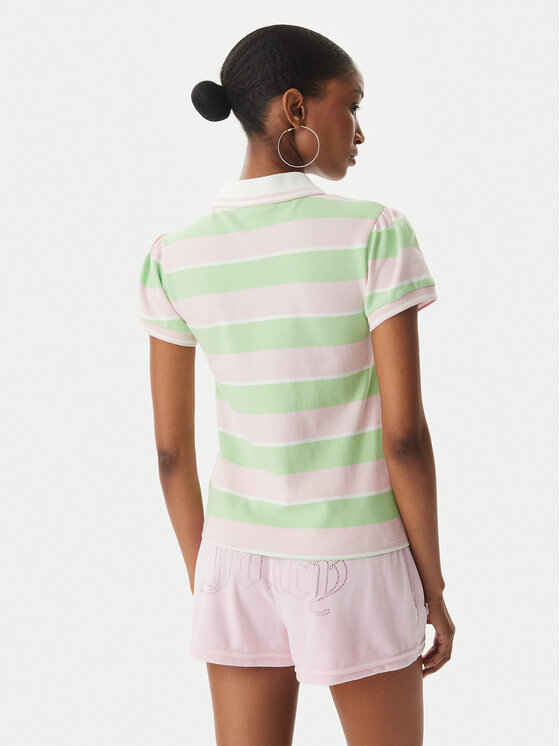Juicy Couture Juicy Couture Polo Juicy Puff JCGCT126015 Zielony Slim Fit