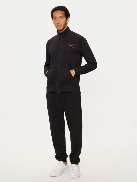 HUGO Hugo Bluza 50525245 Czarny Regular Fit