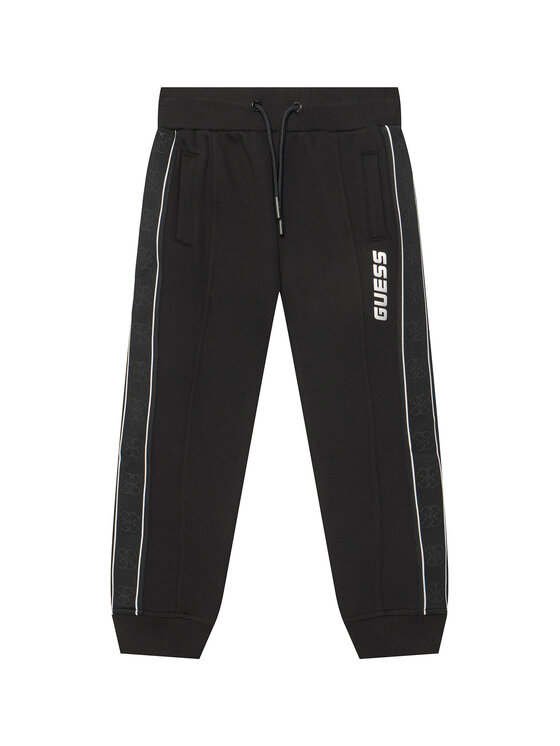 Guess Spodnie dresowe L5GQ13 KB3P2 Czarny Regular Fit