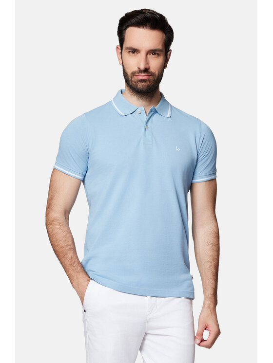 Lancerto Lancerto Polo Morty PO073124000020 Niebieski Regular Fit