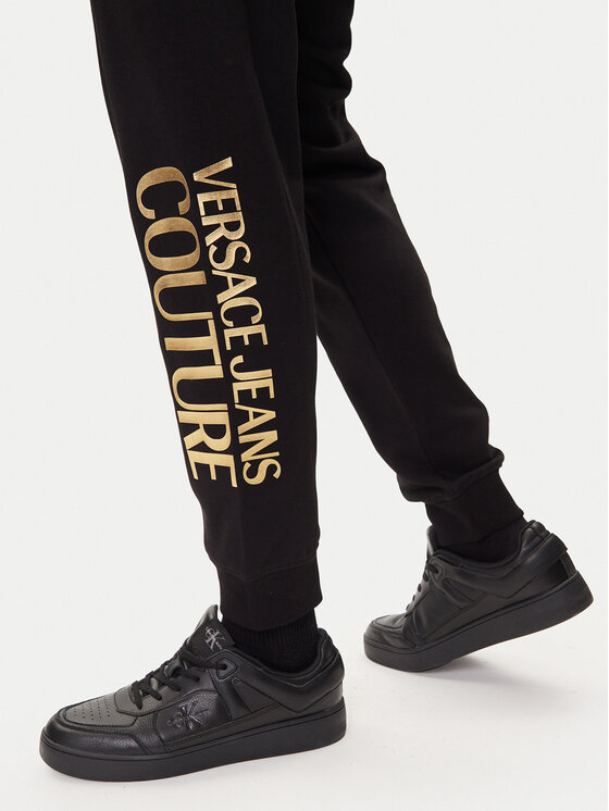 Versace Jeans Couture Versace Jeans Couture Donji dio trenerke 79GAAT05 Crna Regular Fit