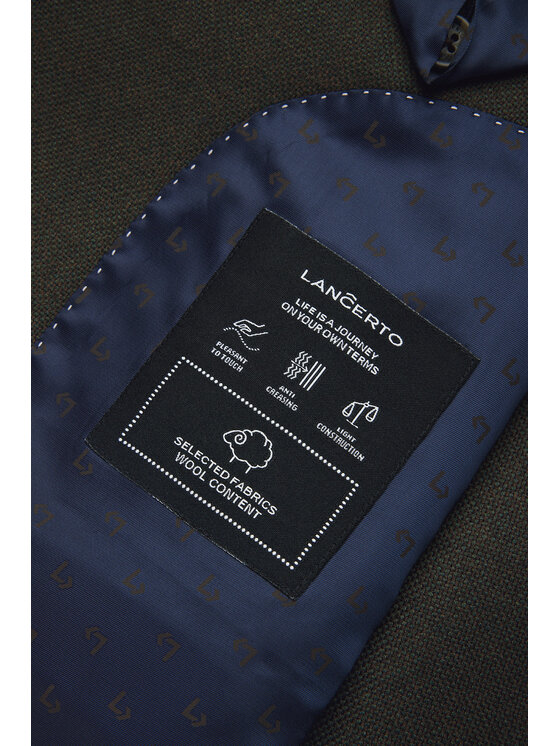 Lancerto Lancerto Marynarka Albori MA073225000009 Zielony Slim Fit