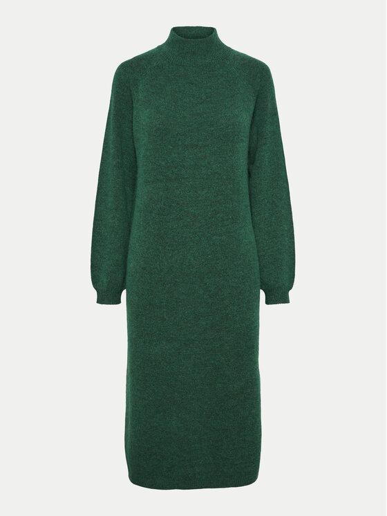 YAS YAS Pletena obleka 26030704 Zelena Loose Fit