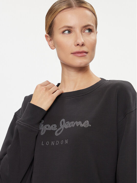 Pepe Jeans Pepe Jeans Μπλούζα Harley PL581402 Μαύρο Relaxed Fit