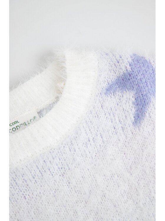 Coccodrillo Coccodrillo Sweter ZC6172101HGK-001 Biały Regular Fit