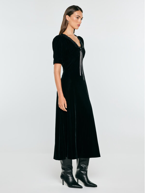 BIG STAR BIG STAR Sukienka codzienna CHRISTINA Czarny Slim Fit