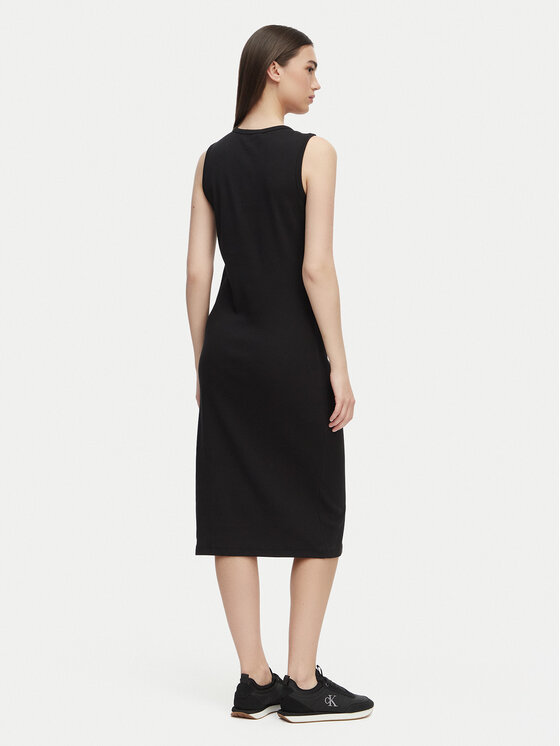 Calvin Klein Jeans Calvin Klein Jeans Ежедневна рокля LV047G209G Черен Slim Fit