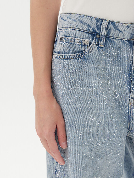 Guess Guess Jeans W5YA82 D5QKA Blau Wide Leg