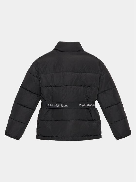 Calvin Klein Jeans Calvin Klein Jeans Geacă de iarnă Logo Tape IG0IG02057 Negru Regular Fit