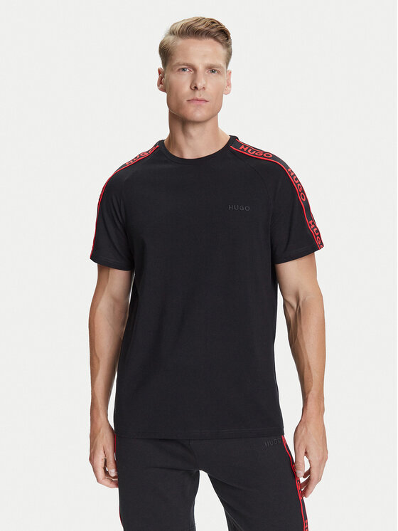 HUGO HUGO Tricou Liam 50540912 Negru Regular Fit