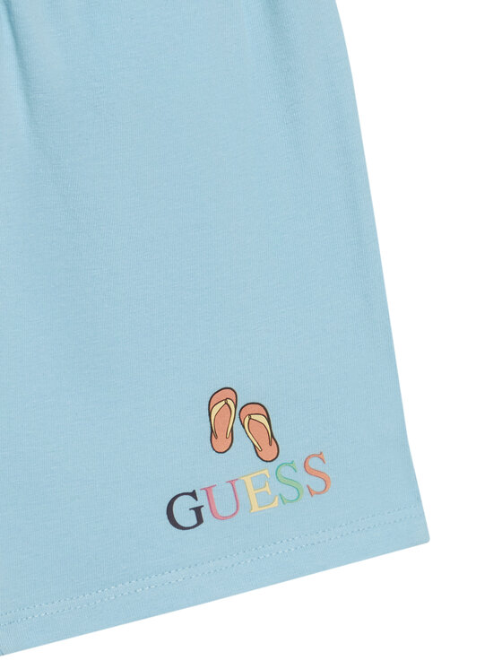 Guess Guess Бебешки комплект H6GW08 K6YW1 Светлосин Regular Fit