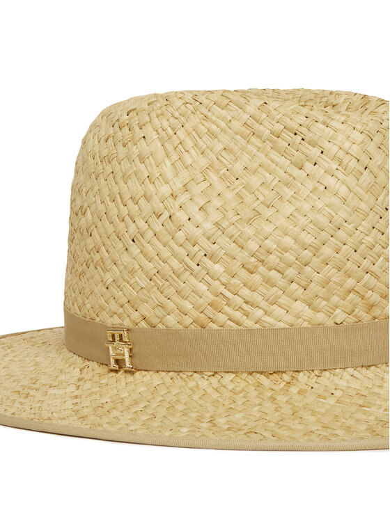 Tommy Hilfiger Tommy Hilfiger Klobúk Premium Beach Fedora AW0AW17135 Béžová