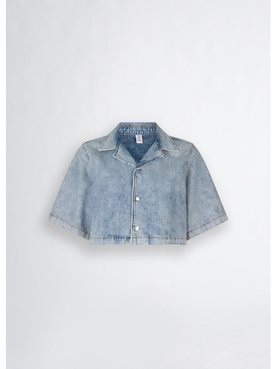 Liu Jo Liu Jo camicia di jeans UA5257D430678494 Celeste Regular Fit