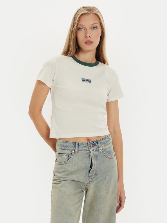 Levi's® T-krekls Essential Sporty A8798-0014 Écru Slim Fit