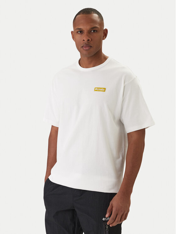 Columbia Columbia T-särk CSC™ Heavyweight Iconic 2155061 Valge Relaxed Fit