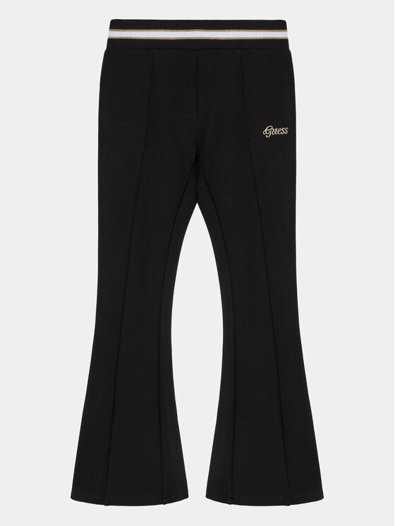 Guess Bavlnené nohavice J4RB00 KAUH0 Čierna Regular Fit