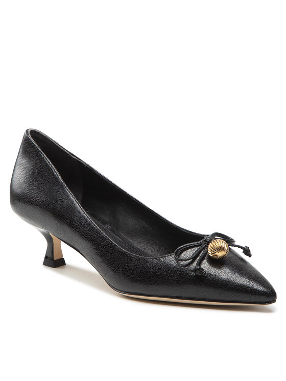 Tory Burch Tory Burch Īsi apavi Capri Kitten Heel Pump 136949 Melns