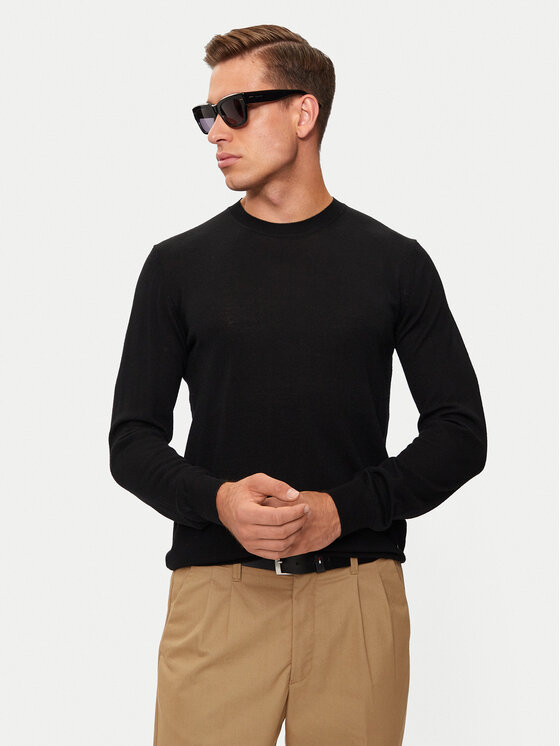 Liu Jo Sveter QXX004 MA27P Čierna Regular Fit