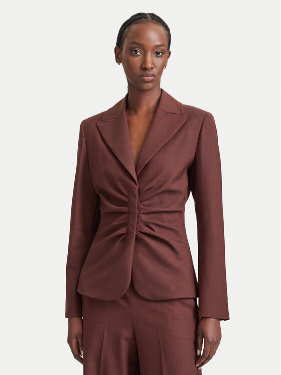 Marella Marella Sakoi Fumana 2623046032 Tamno smeđa Slim Fit