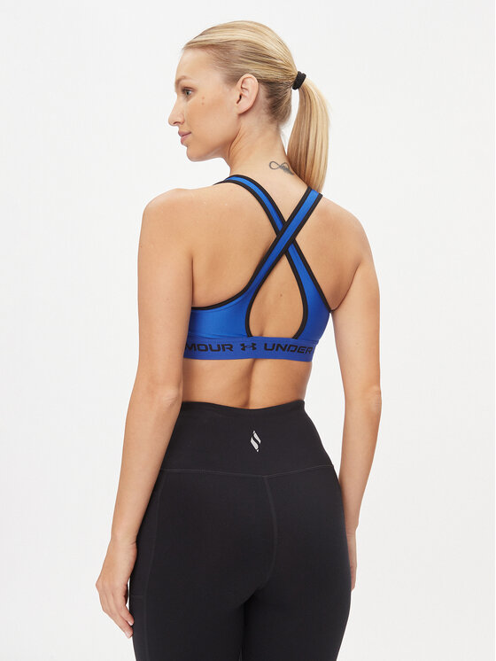 Under Armour Under Armour Biustonosz sportowy Ua Crossback Mid Bra 1361034 Niebieski Compression Fit