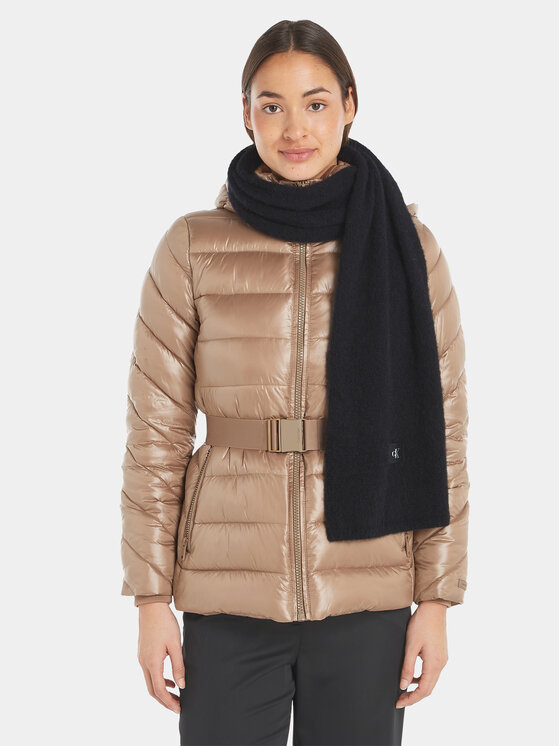 Calvin Klein Jeans Calvin Klein Jeans Sciarpa Minimal Monogram Textured Scarf K60K611264 Nero
