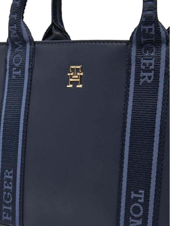 Tommy Hilfiger Tommy Hilfiger Torbica Th Logotape Mini Tote AW0AW17201 Tamnoplava