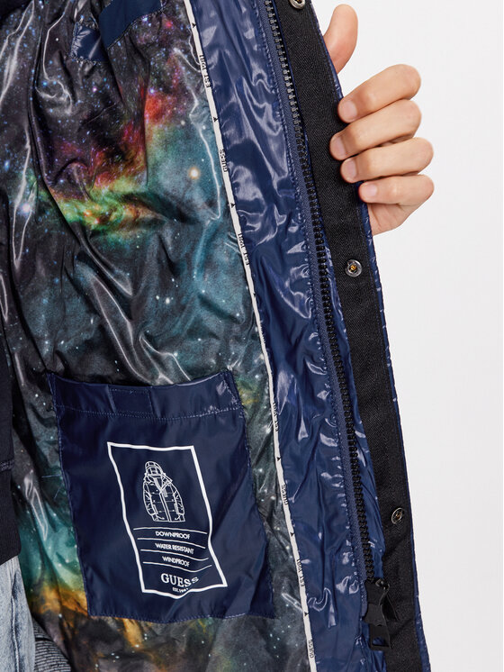 Guess Guess Žieminė striukė M3BL28 WFP50 Tamsiai mėlyna Regular Fit