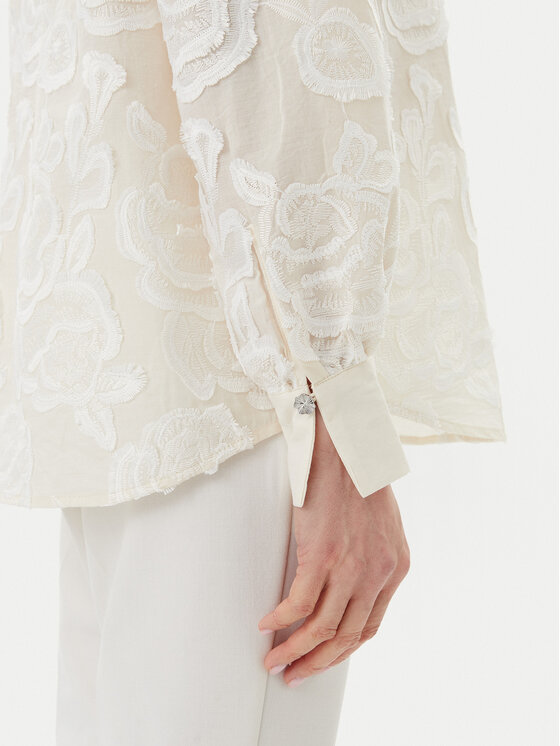 Bruuns Bazaar Bruuns Bazaar Camicia Calamus Felina BBW4538 Bianco Regular Fit