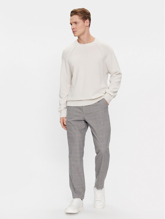 Calvin Klein Calvin Klein Sweter K10K111954 Écru Regular Fit