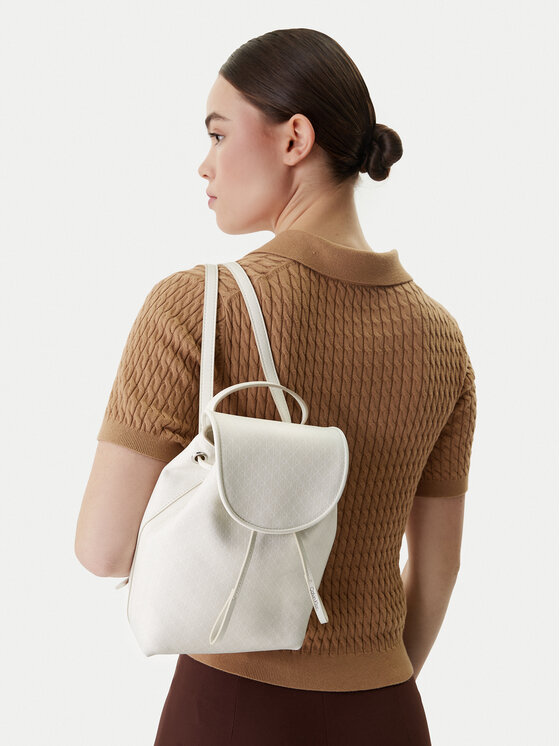 Calvin Klein Calvin Klein Rucksack Emblem Aop Mini Backpack LV04F3507G Weiß