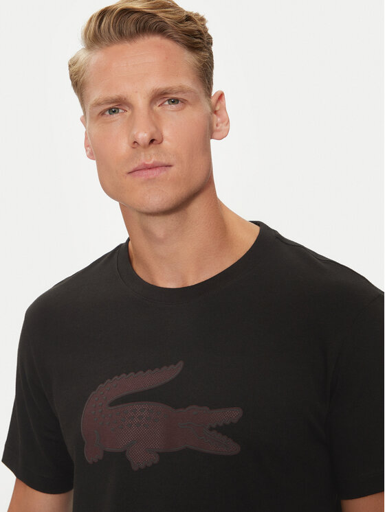 Lacoste Lacoste T-särk TH2042 Must Regular Fit