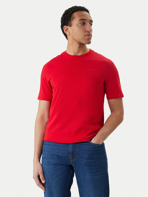 Bugatti Bugatti T-Shirt 8350-75040C Κόκκινο Regular Fit