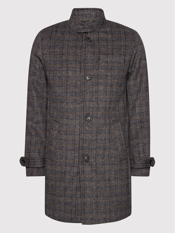 Jack&Jones PREMIUM Jack&Jones PREMIUM Płaszcz wełniany Blamelton 12177644 Kolorowy Regular Fit
